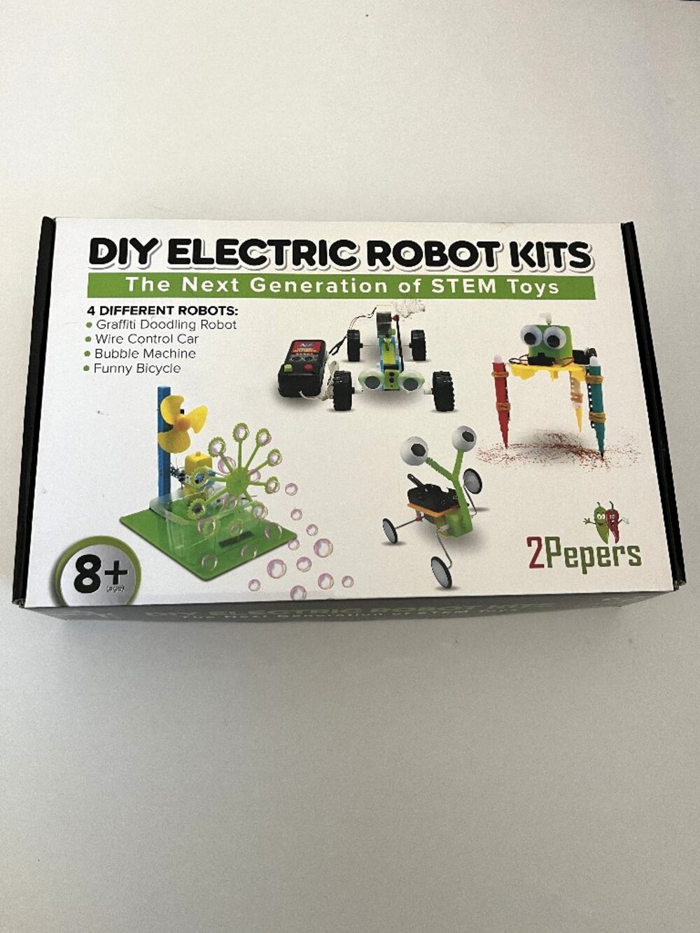 2Pepers DIY 4 Different Robot Kits New(Open Box)